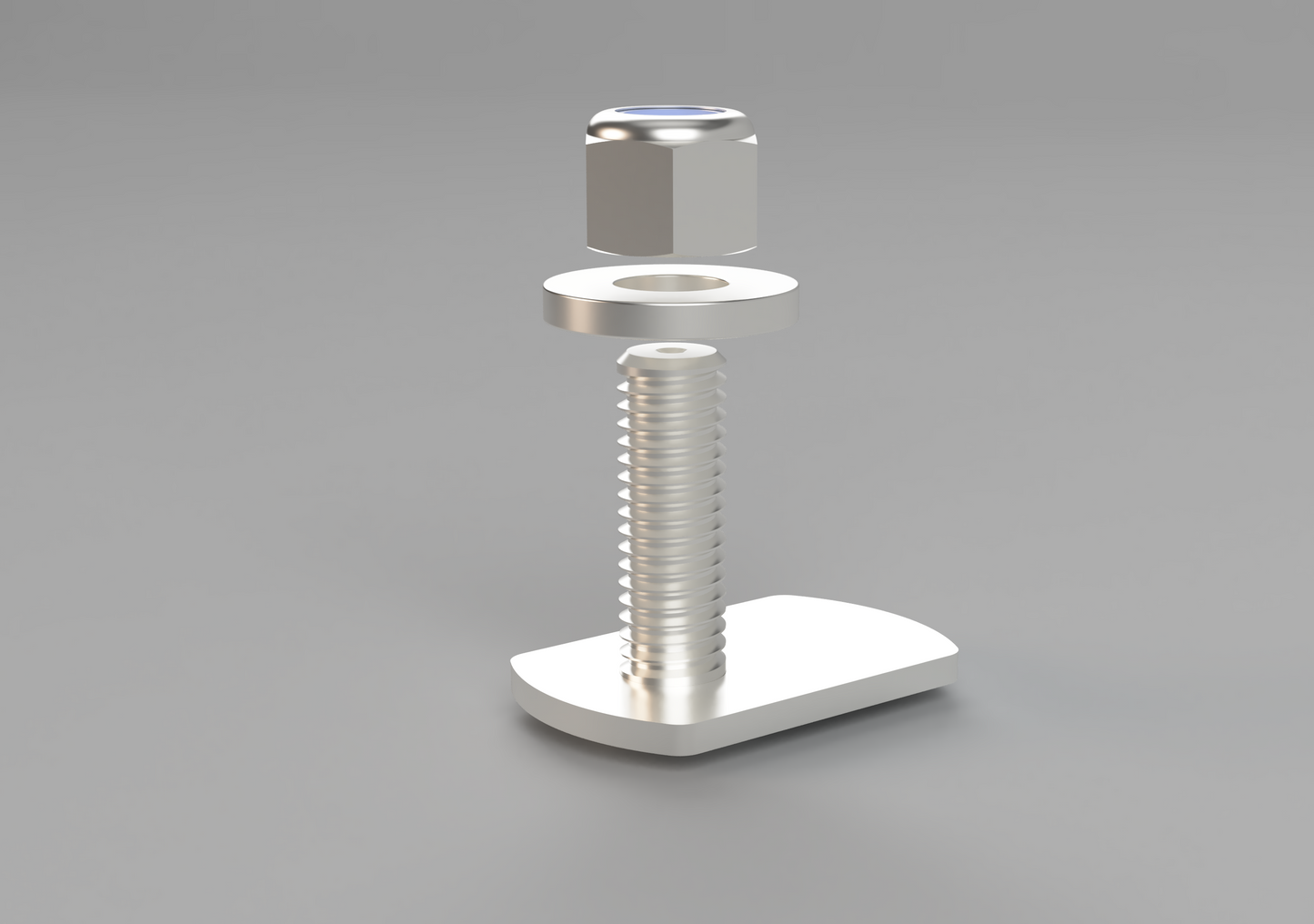 Sprinter Van Roof Rail Mounting Hardware - T-Slot Stud and Nut