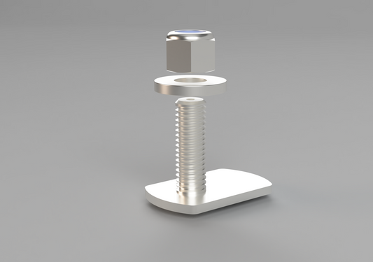 Sprinter Van Roof Rail Mounting Hardware - T-Slot Stud and Nut